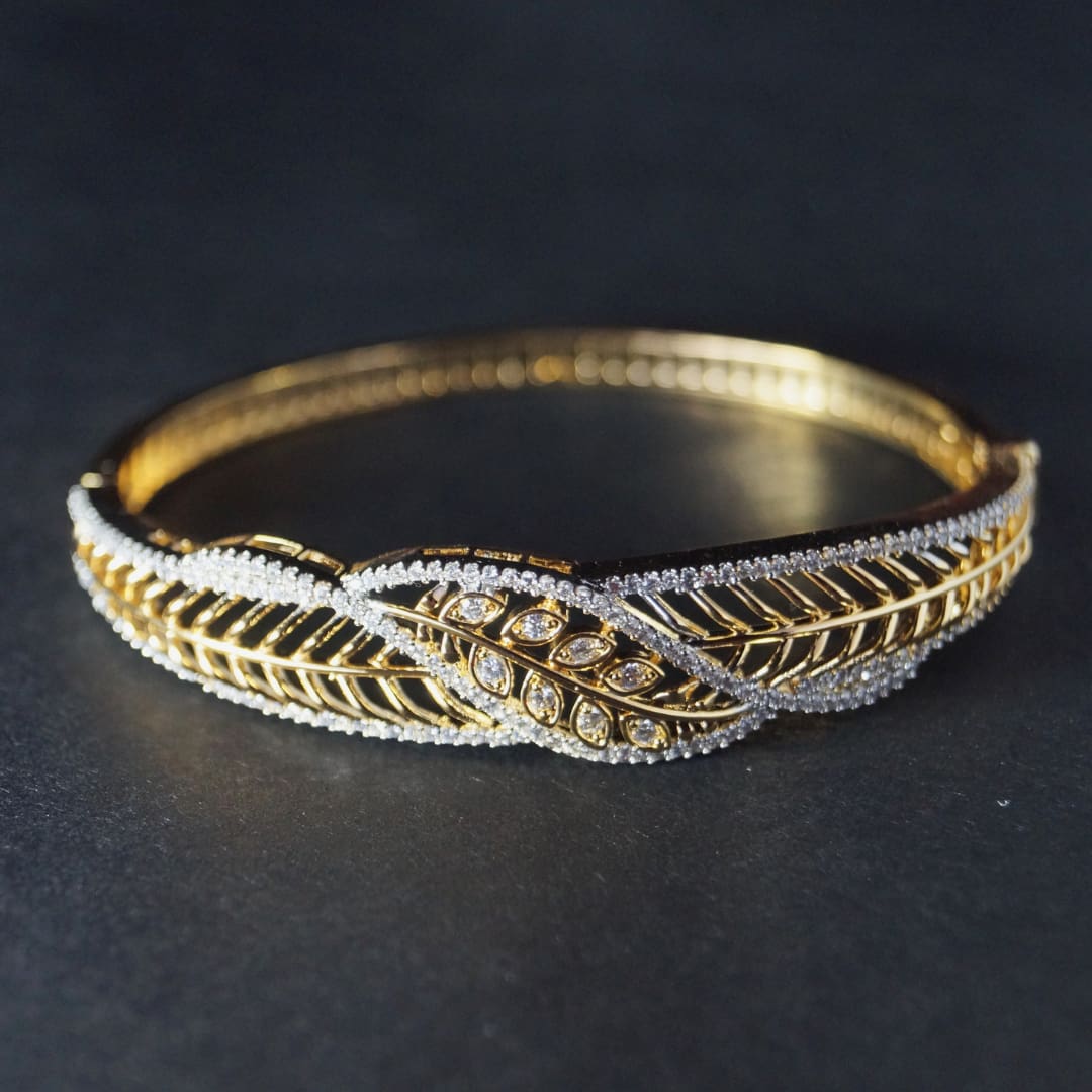 Golden Leaf Kada Bracelet