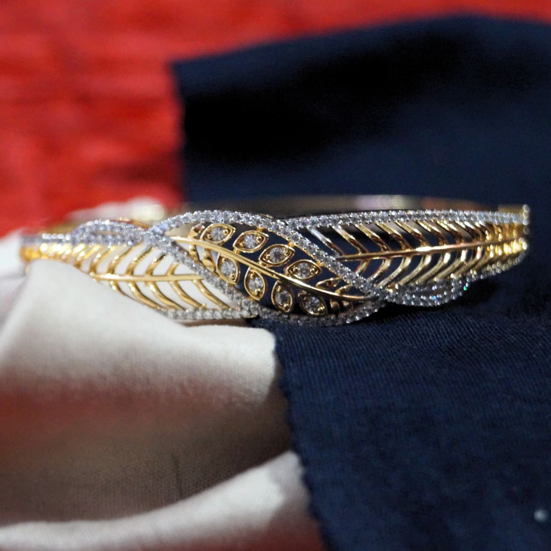Golden Leaf Kada Bracelet