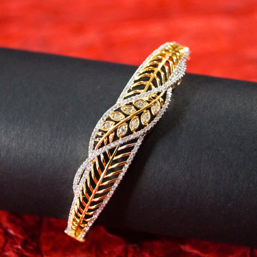 Golden Leaf Kada Bracelet