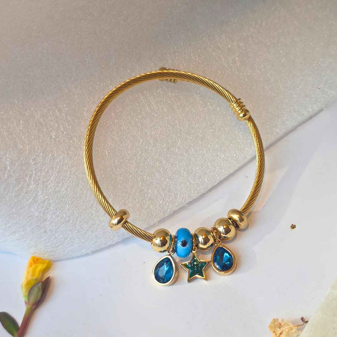Blue Charm Bracelet