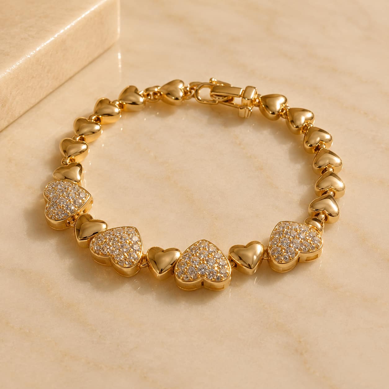 Heart Chain Bracelet