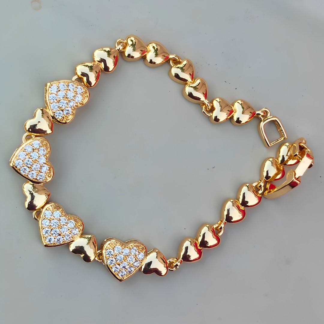 Heart Chain Bracelet